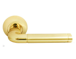Дверные ручки Rucetti Модель 2 Матовое золото-Золото(RAP 2, SG/GP, Италия)