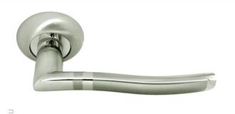 Дверные ручки Rucetti Модель 3 Хром-Никель (RAP 3, SN/CP, Италия)